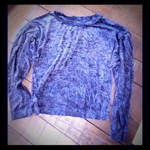 Free people puff sleeve velvet top